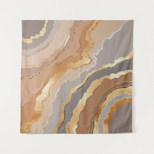 Tapiz Elegante Mármol Dorado: Fondo Estilizado.