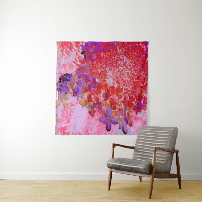 Tapiz Elegante morado y Naranja Limelight Hydrangea (In situ)