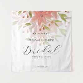 Tapiz Elegante paisaje floral acuático pintado a mano