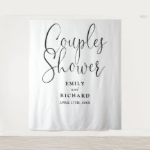 Elegante Parejas Boda Ducha Foto Fondo