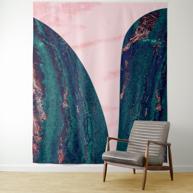 Tapiz Elegante Patrón de mármol de dos tonos (In situ)