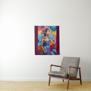 Tapiz Elegante princesa con alas