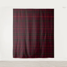 Elegante Tartán Burgundy