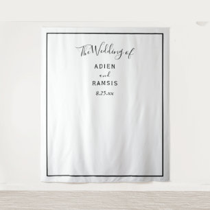 Tapiz Elegante telón de fondo Boda moderno