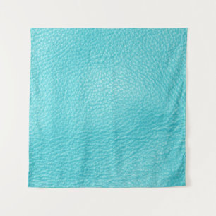Tapiz Elegante textura de cuero turquesa