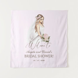 Tapiz Elegante y delicada fiesta de despedida de soltera