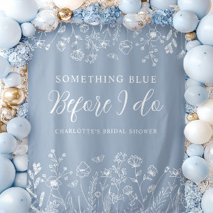 Tapiz Elegantes flores Bridal Shower Backdrop