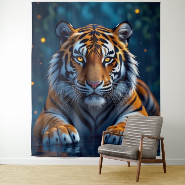 Tapiz Elektrisierender Tiger – Kraftvolle Wildnis  (In situ)