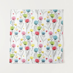 Tapiz Elementos de diseño colorido, divertido y circular