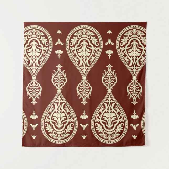 Tapiz Elementos de vintage en un fondo oscuro (Anverso)