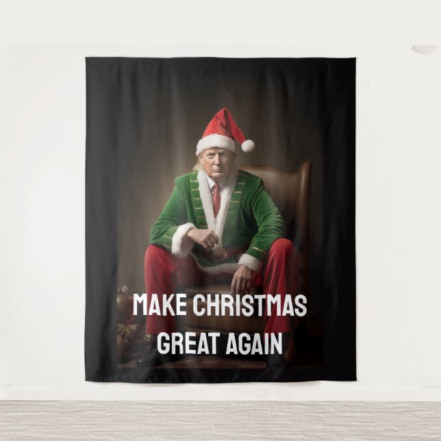 Tapiz Elf Donald Trump, navidad (Anverso)