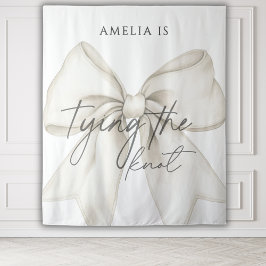 Tapiz Ella Amarra El Fondo De La Ducha Bridal De Knot Bo