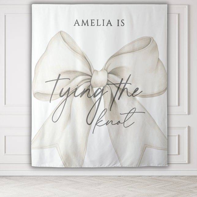 Tapiz Ella Amarra El Fondo De La Ducha Bridal De Knot Bo (Subido por el creador)