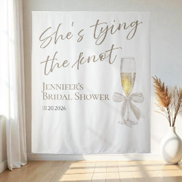 Tapiz Ella está atando el nudo | Sombras de ducha de nov