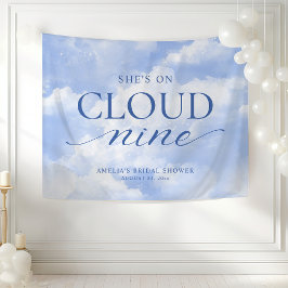 Tapiz Ella está en la boda de Cloud Nine Blue