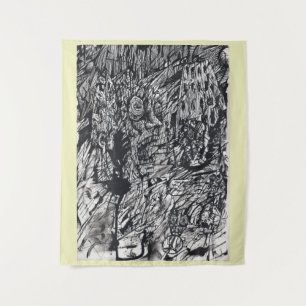 Tapiz Emitida de Felicity, dibujo de tinta