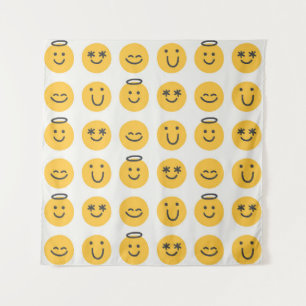 Tapiz Emoji libre feliz a mano sin problemas. Positivo e
