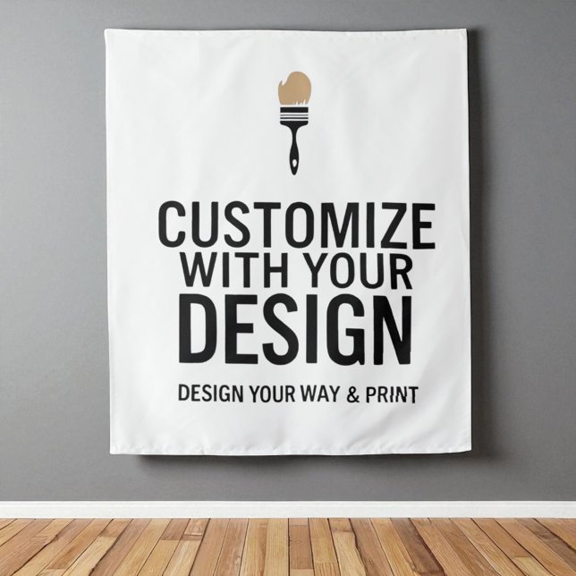 Tapiz Empresa personalizada de 34x40" en blanco (Subido por el creador)