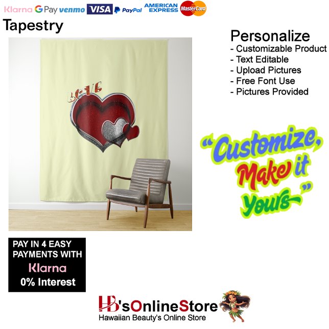 Tapiz empresarial amarillo de magia del corazón ta (Heart Magic Yellow Business Tapestry Extra-Large.)