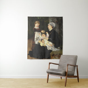 Tapiz En Ammes Besøg - Bertha Wegmann Bella Artes