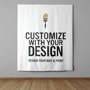 Tapiz En blanco Personalizada 88x104" Empresa Personaliz