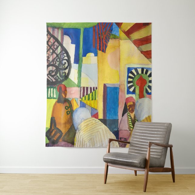 Tapiz En los Bazares | Auguste Macke | (In situ)