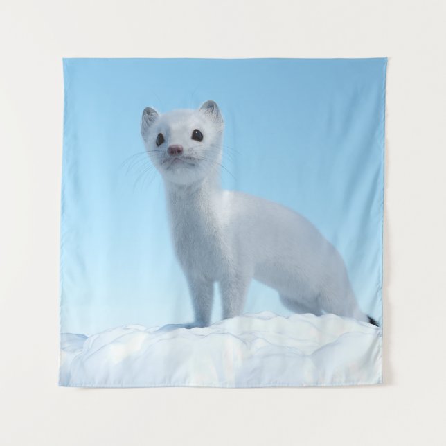 Tapiz Encanto de Comadreja Ártica (Anverso)