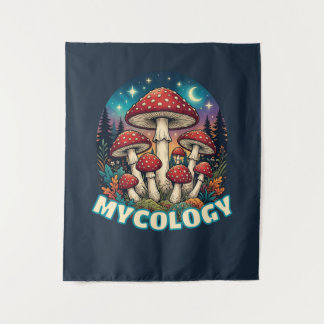 Tapiz Enchanted Forest Mushroom Art