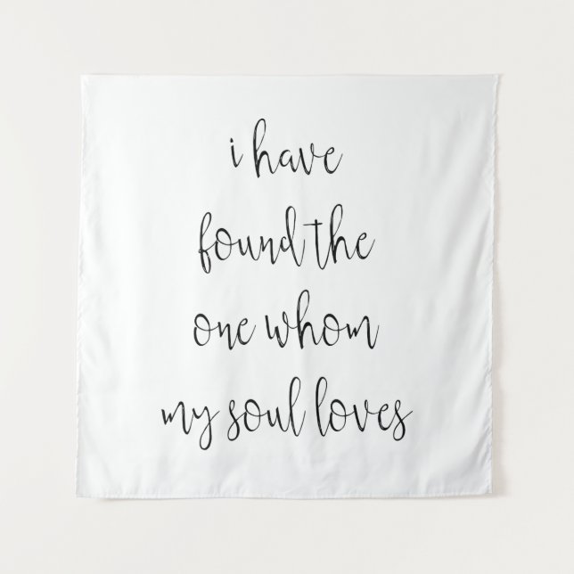 Tapiz "Encontré a quien ama mi alma" Boda (Anverso)