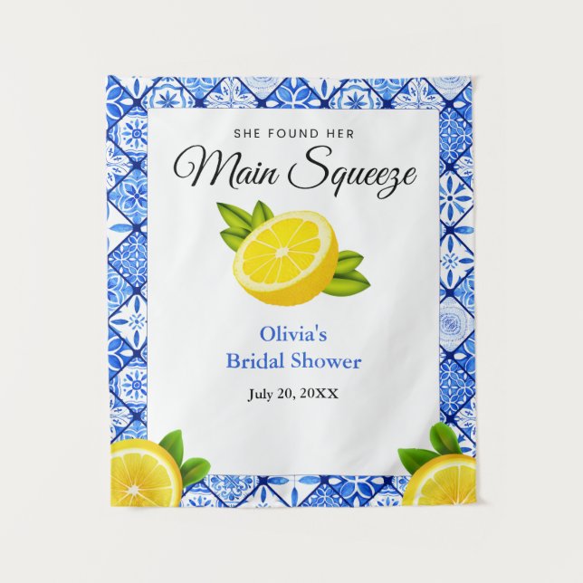 Tapiz Encontró Su Principal Squeeze Bridal Shower Backup (Anverso)