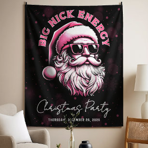 Tapiz Energía de Big Nick Santa Divertido Navidad Xmas F