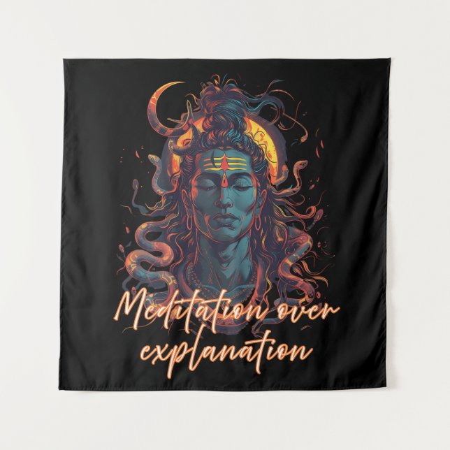 Tapiz Energía Shiva, Poder Divino, Diseño de Manifestaci (Anverso)