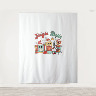 Tapiz Enfermera de jingle Bells, enfermera Navidad, grac