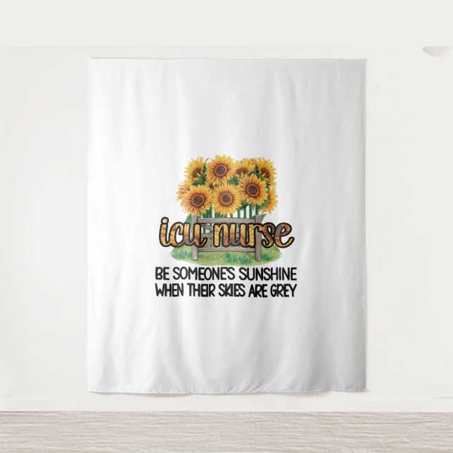 Tapiz Enfermera de la Unidad de Cuidados Intensivos de l (Anverso)