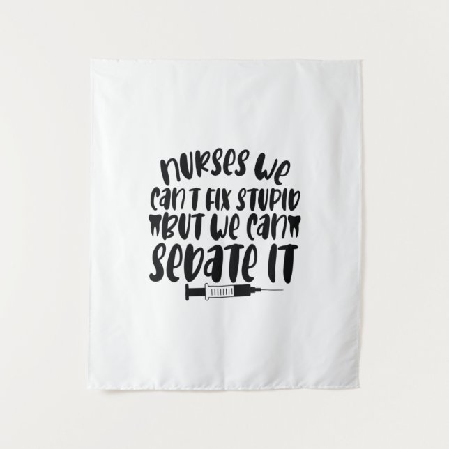 Tapiz Enfermera de regalo de enfermera que no podemos ar (Anverso)