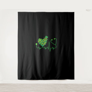 Tapiz Enfermera irlandesa St Patricks Day Tee Stethoscop