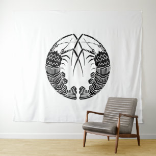 Tapiz Enfrentando langostas espinosas Tapestries