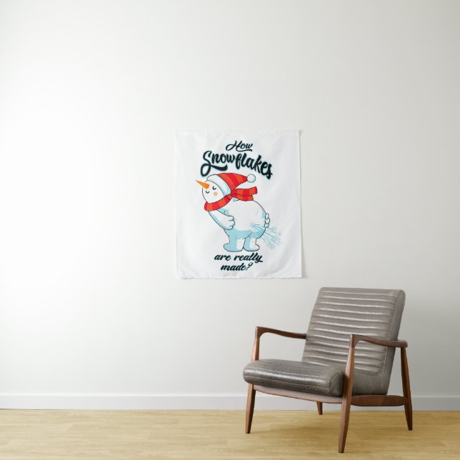 Tapiz Engañando a Snowman cómo se hacen realmente las co (In situ)