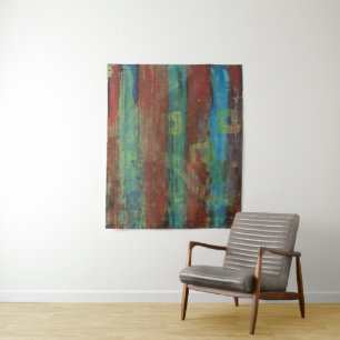 Tapiz Enjaulado. Arte Acrílico Original Ansioso