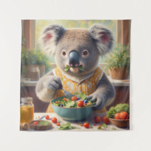 Tapiz Ensalada de comida Koala