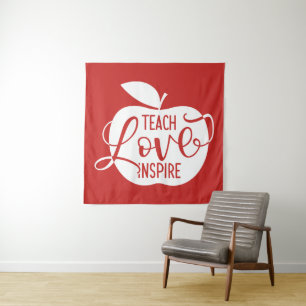 Tapiz Enseñe al amor inspiran