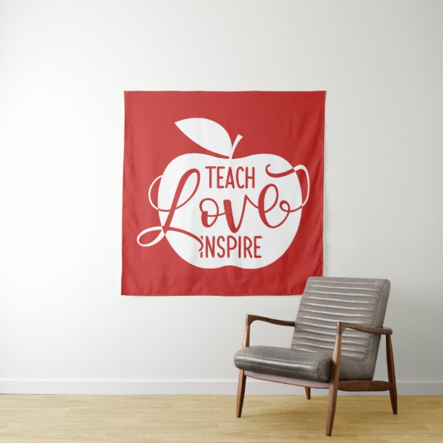 Tapiz Enseñe al amor inspiran (In situ)