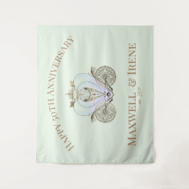 Tapiz Entrenador de cuento de hadas en verde pálido