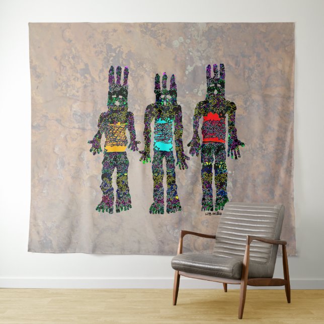 Tapiz Eólico y fuego terrestre (In situ (horizontal))