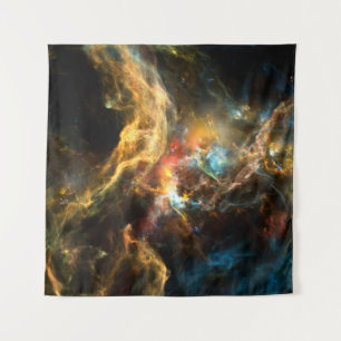 Tapiz Érase una vez en una serie espacial. Diseño abstra
