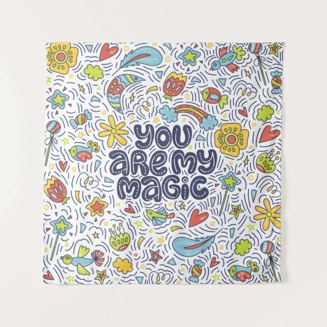 Tapiz Eres mi magia. Leer citas sobre magia con (Anverso)