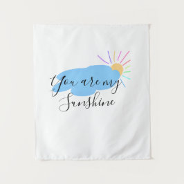 Tapiz eres mi sol amarillo naranja rayos de sol nubes