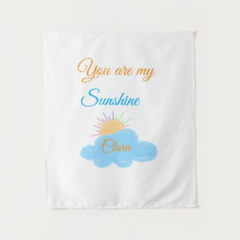 Tapiz eres mi sol naranja amarillo  nubes de rayos solar