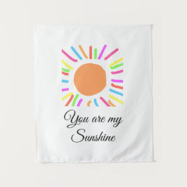 Tapiz eres mi sol naranjas amarillos rayos solares añadi