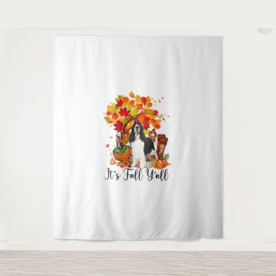 Tapiz Es Fall Y'all Springer Spaniel Dog Halloween Tha